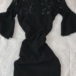 Lulu’s black lace dress